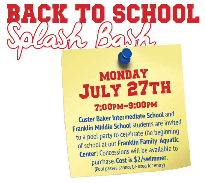 Back to School Splash Bash