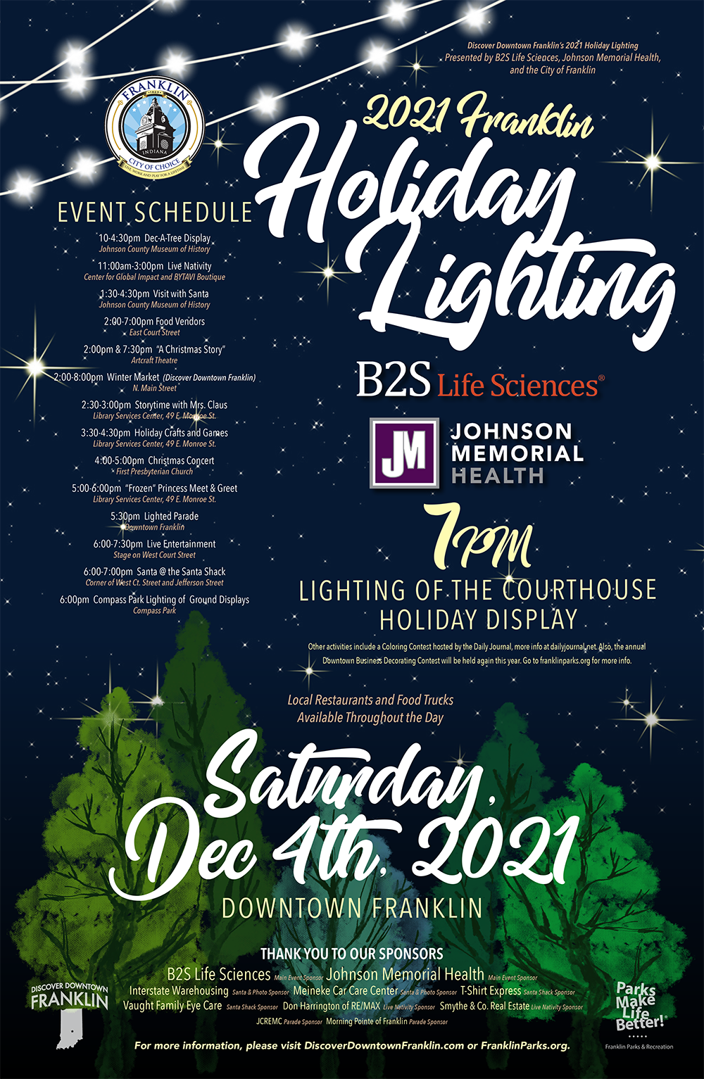 2021 Holiday Lighting Poster 