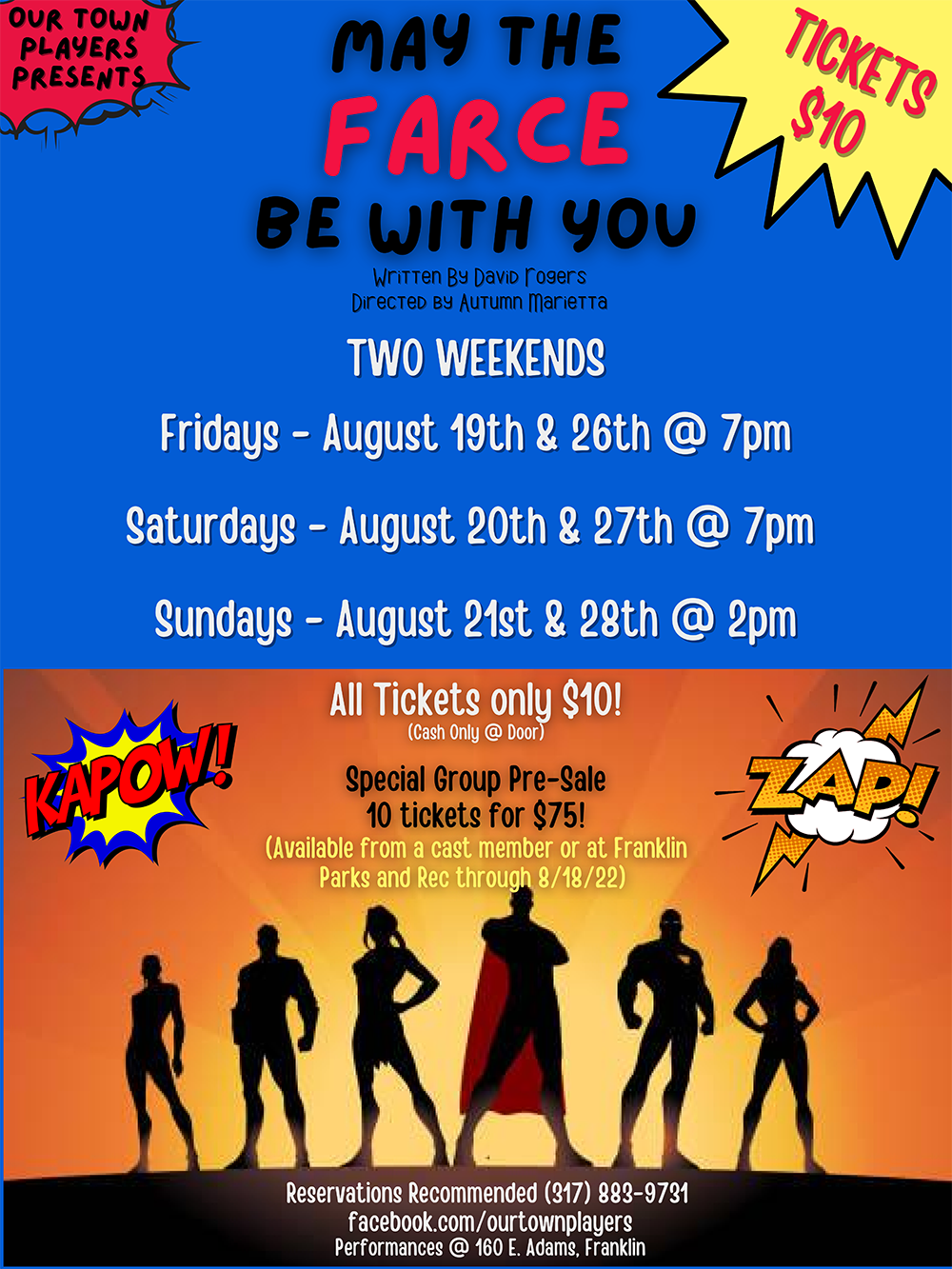 Our Town Players presents "May the FARCE Be With You"